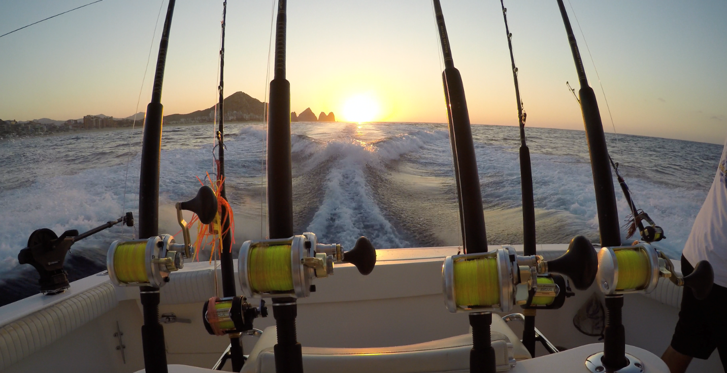 A fishing yacht in the beautiful waters of Mag Bay.