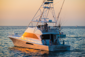 70ft Hatteras luxury yacht in Cabo San Lucas