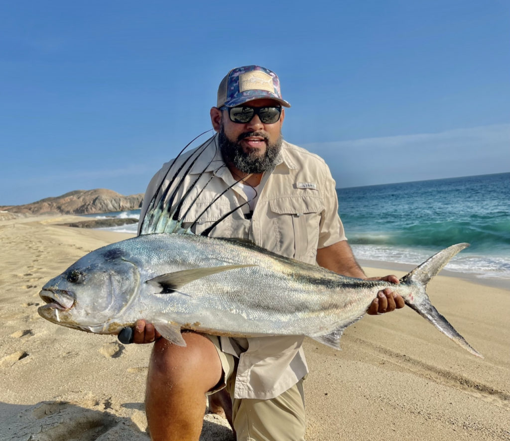 Surf fishing in La Ribera