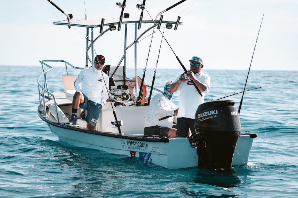 Panga and Center Consoles fishing in Los Cabos 